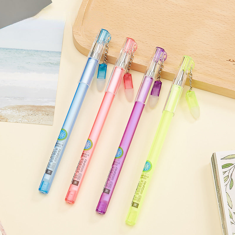 Ballpoint Pen Plastic Cute Scrub Stick Erasable Gel Pen JIAHAO002