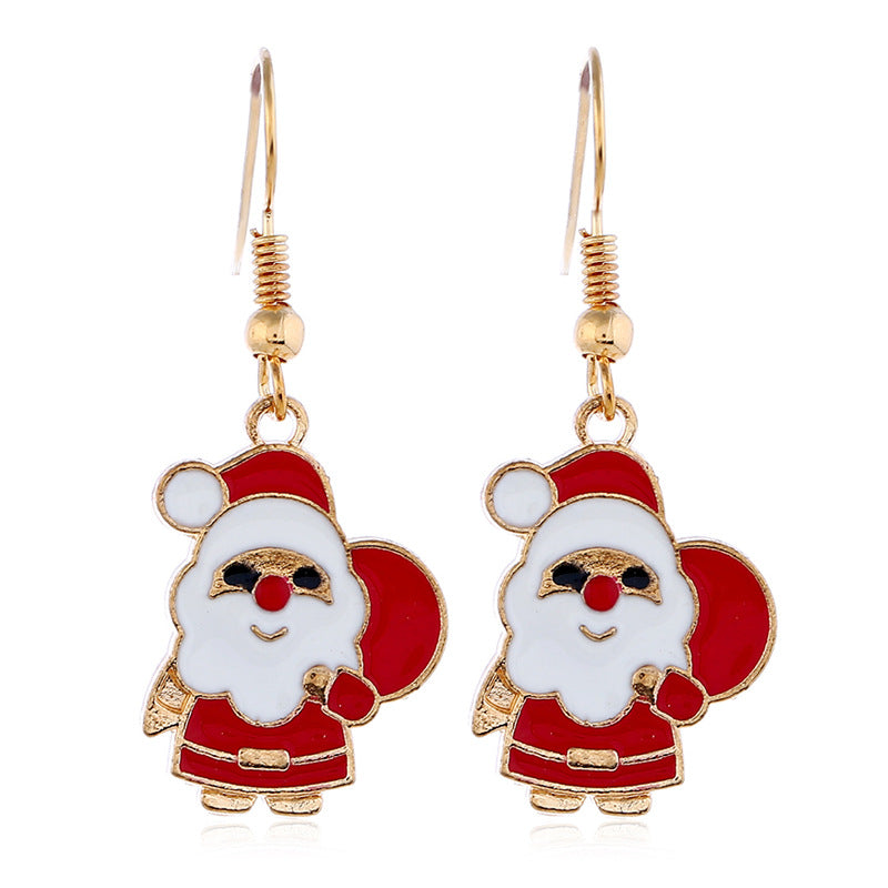 Alloy Cute Cartoon Oil Dropping Earrings MYA-KaiQ025