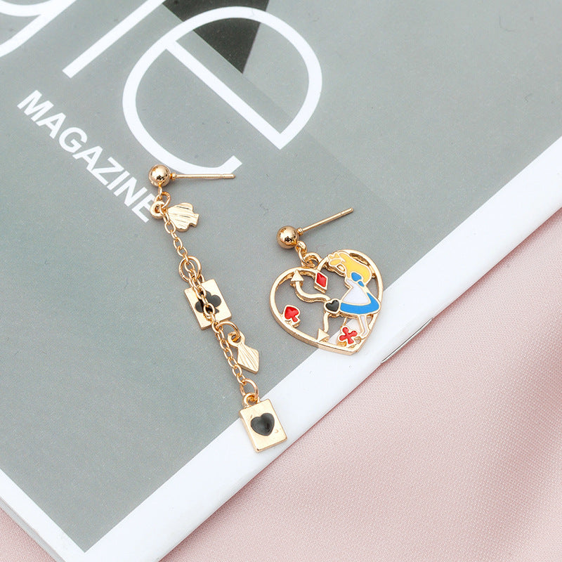 Alloy Rabbit Hollow Geometry Earrings MIC-LvG012