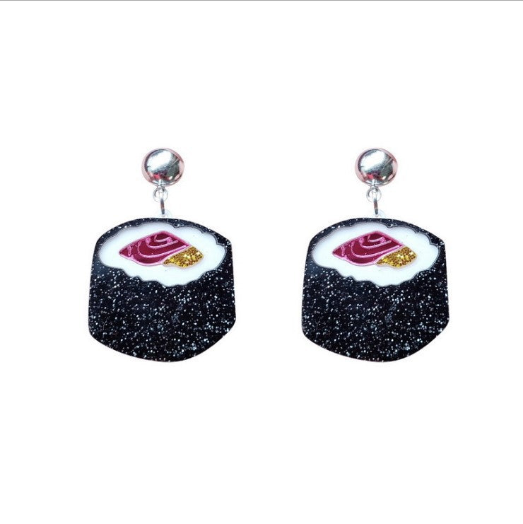 Acrylic cute sushi earrings MIC-NingD004