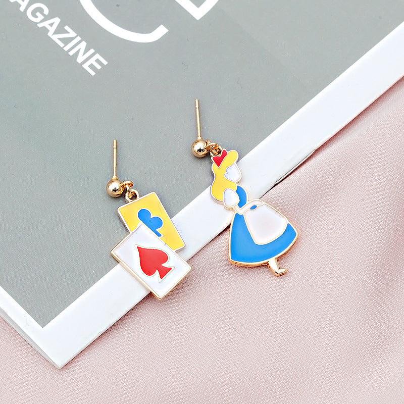 Alloy Rabbit Hollow Geometry Earrings MIC-LvG012