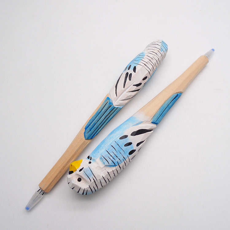 Ballpoint Pen Bamboo Wood Carving Animal Pen Panda Wood Pen ShiD003