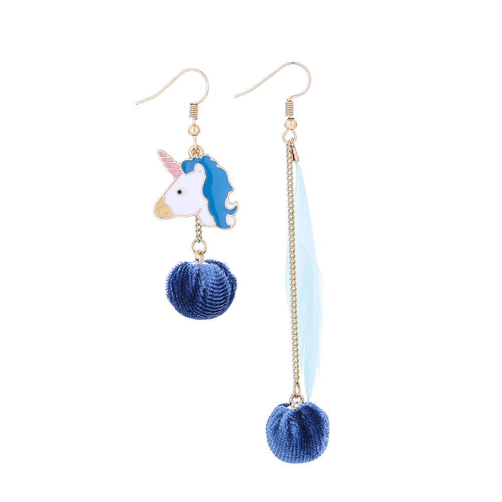 Alloy New Unicorn Badminton EarringsMIC-LSY032