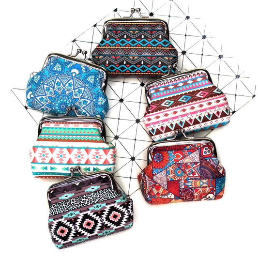 PU ethnic style printed wallet MYA-QiW002