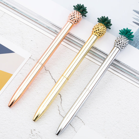 cute pineapple ballpoint pen business gift metal signature pen Huah034