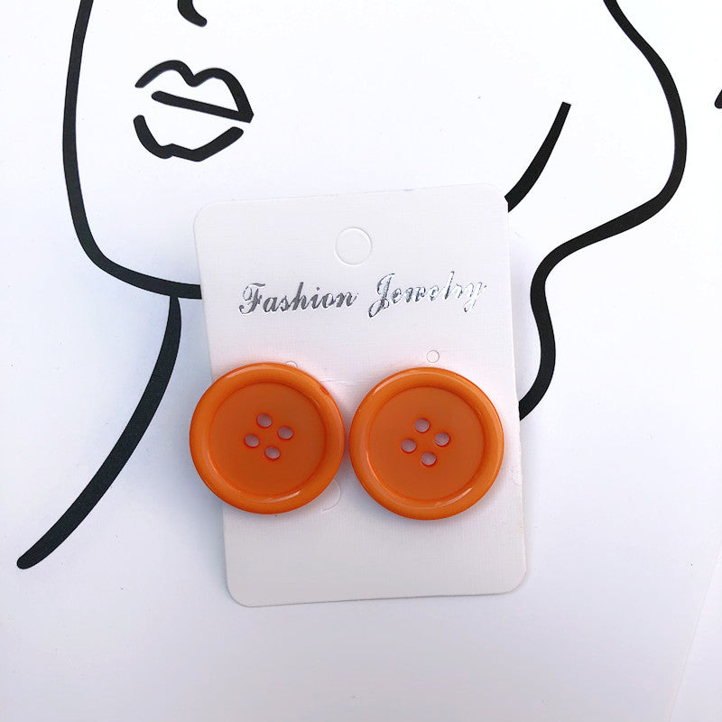 Acrylic candy button earrings MIC-ChouT009