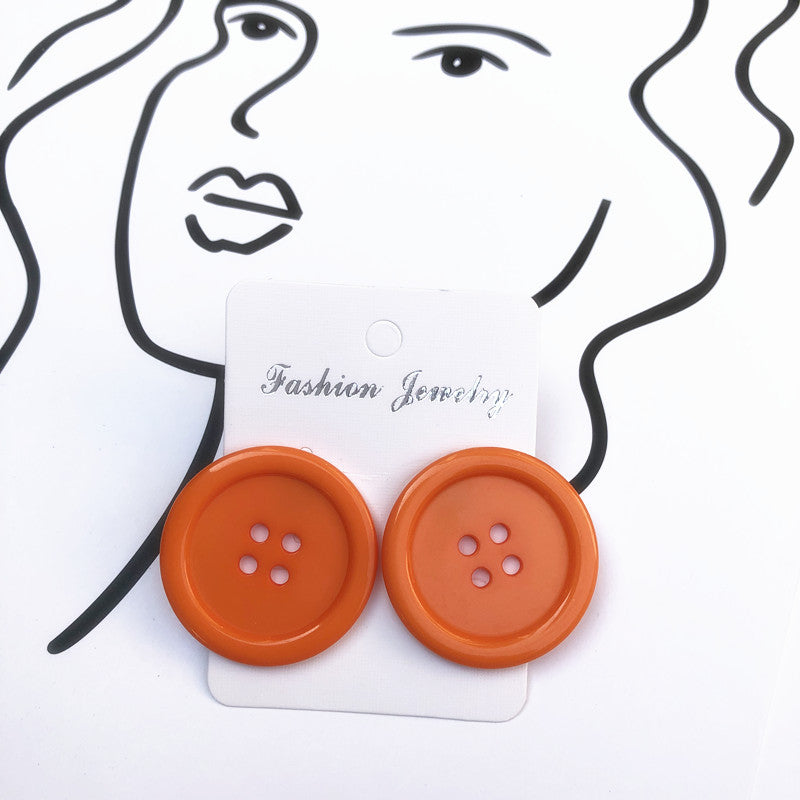 Acrylic candy button earrings MIC-ChouT009