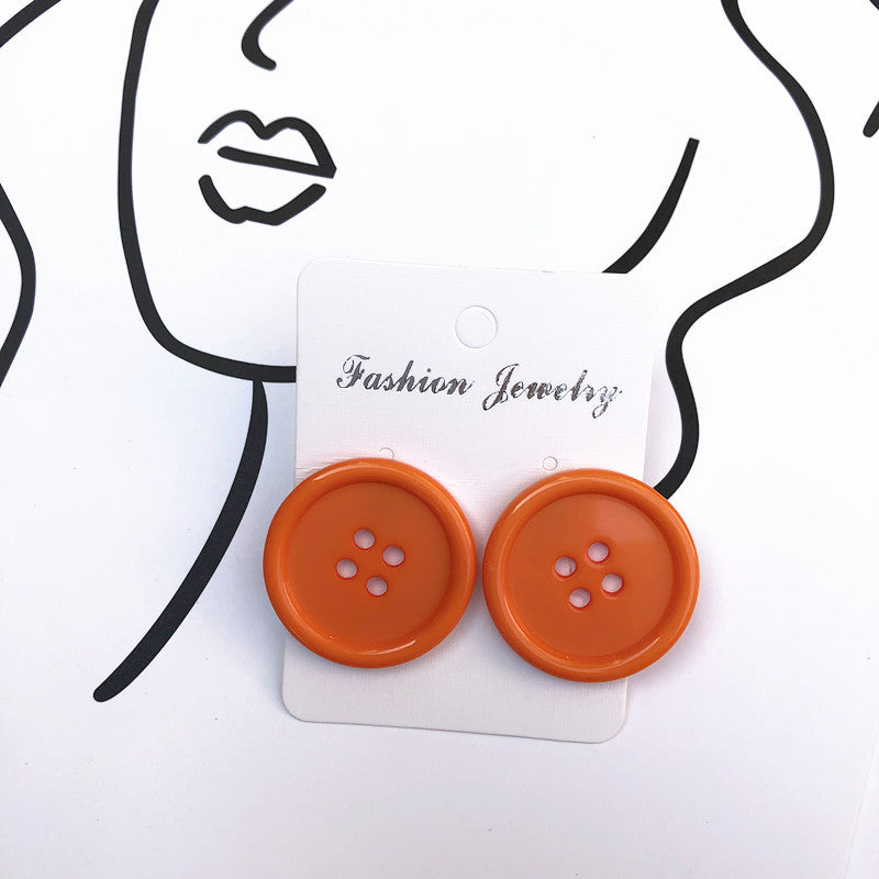 Acrylic candy button earrings MIC-ChouT009