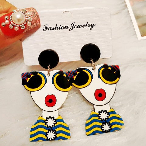 Acrylic Simple Fashion Hot Style Earrings MIC-HanS07