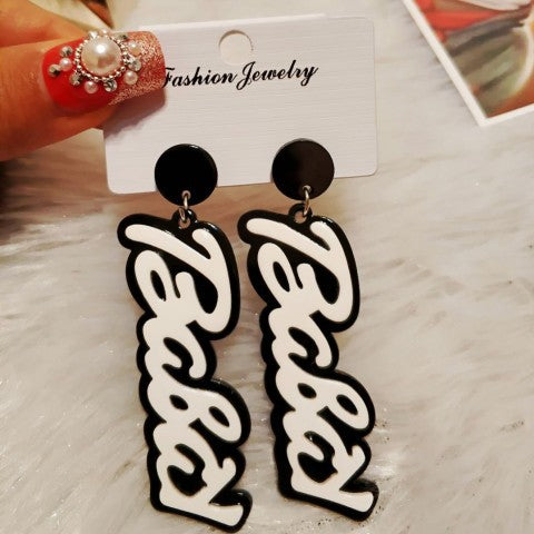 Acrylic Simple Fashion Hot Style Earrings MIC-HanS07