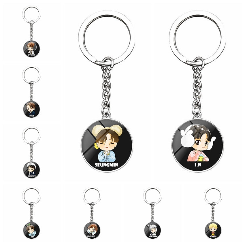 Acrylic Stray Kids Time Gem Keychain (Minimo de Compra 2)  MYA-DiN010