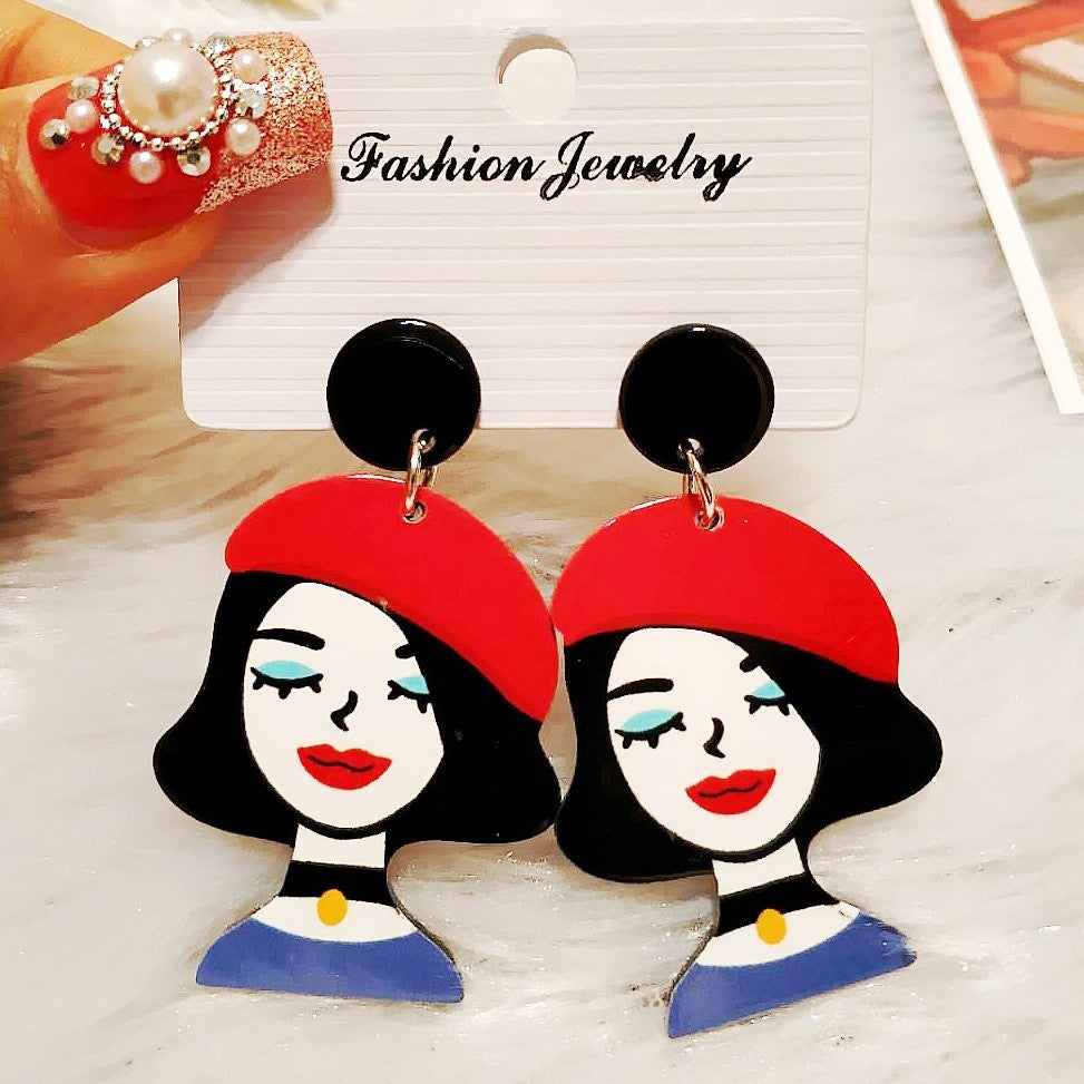 Acrylic Simple Fashion Hot Style Earrings MIC-HanS07