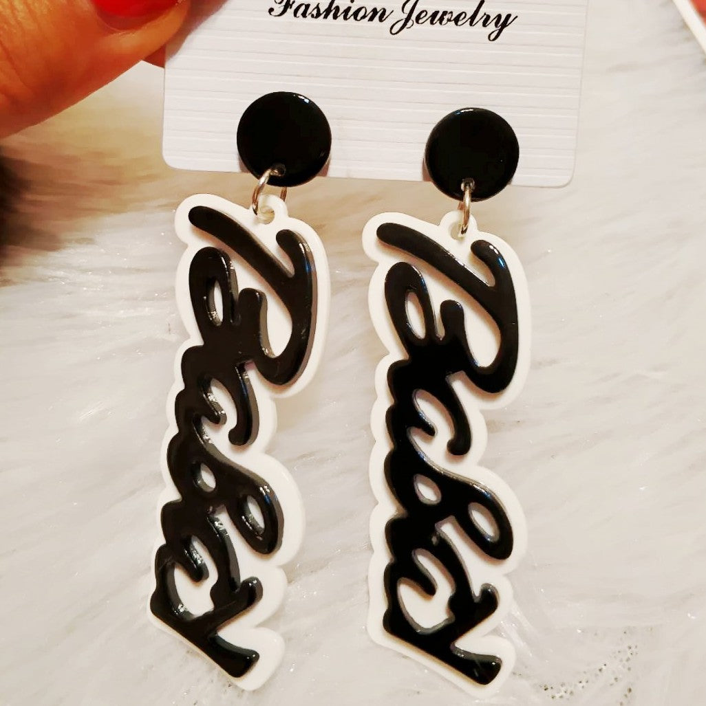 Acrylic Simple Fashion Hot Style Earrings MIC-HanS07