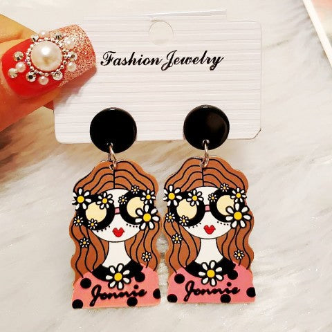 Acrylic Simple Fashion Hot Style Earrings MIC-HanS07