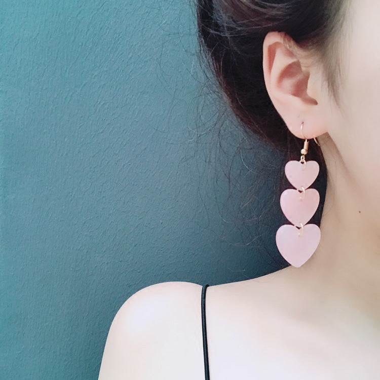 Acrylic Geometry Three Piece Size Earrings MIC-JianL007