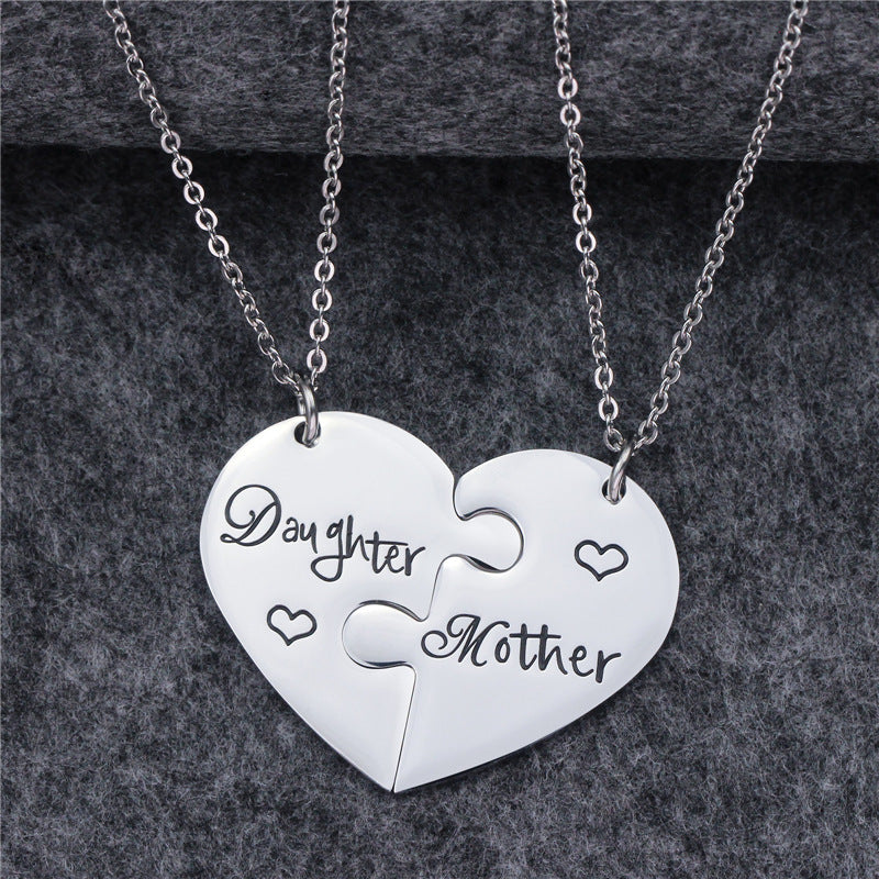 Titanium Steel Mother's Day Necklace MIC-LAA004