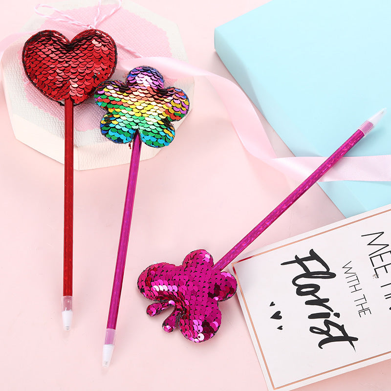 PP Sequin Crown Ballpoint Pen HYT001