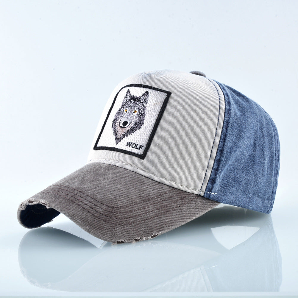 Nylon wolf animal embroidery Baseball cap MYA-DSM008