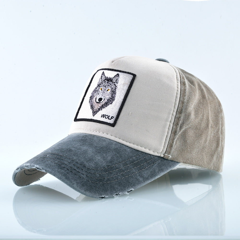 Nylon wolf animal embroidery Baseball cap MYA-DSM008