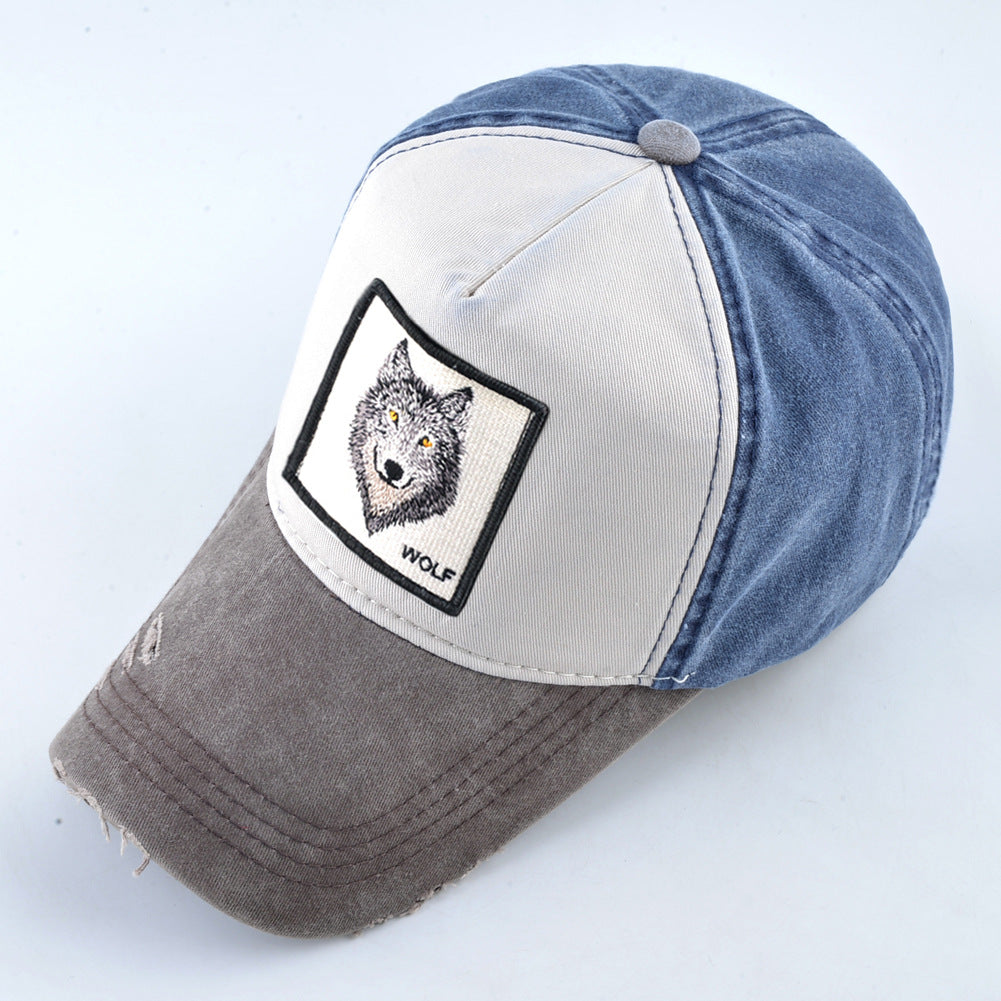 Nylon wolf animal embroidery Baseball cap MYA-DSM008