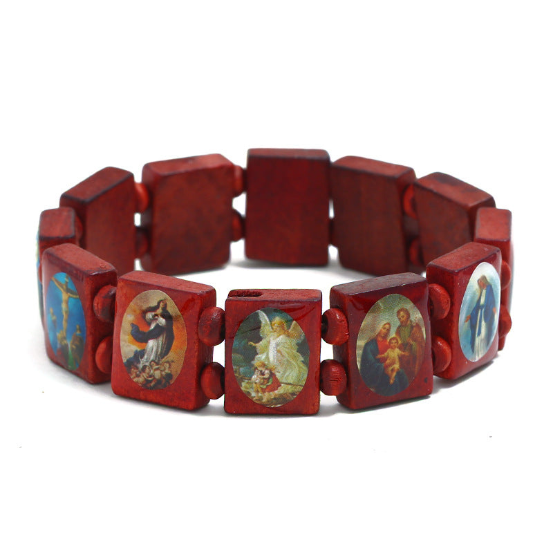 Alloy based Church Jesus Bracelet MIC-JingY001