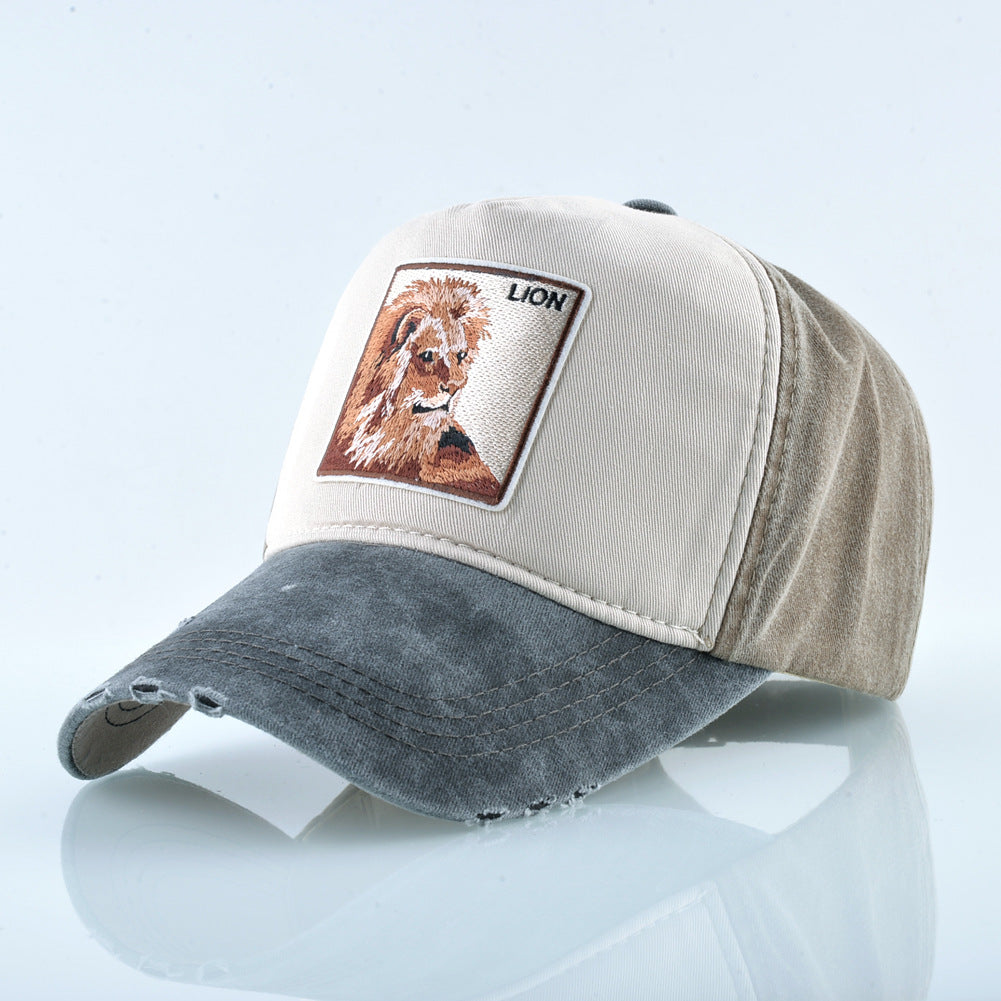 Nylon wolf animal embroidery Baseball cap MYA-DSM008