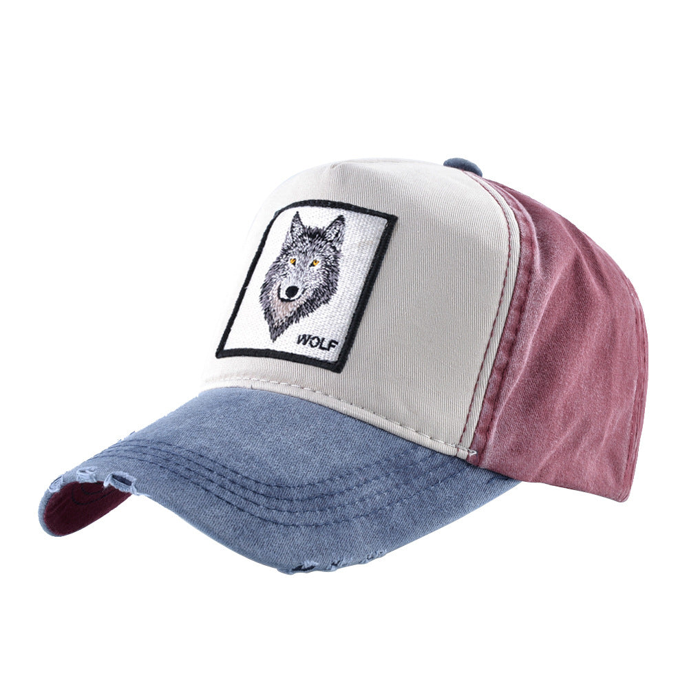 Nylon wolf animal embroidery Baseball cap MYA-DSM008