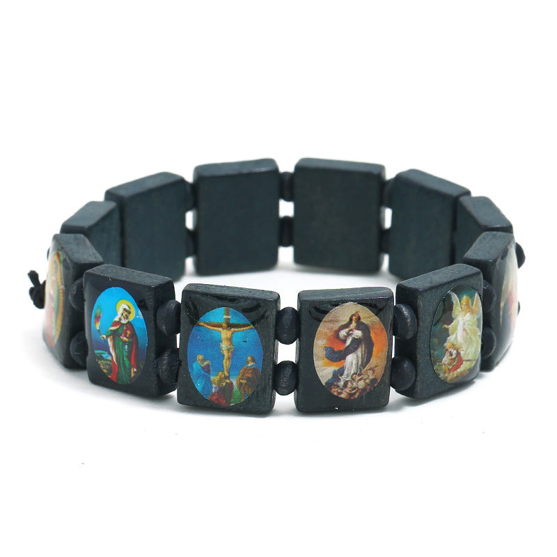 Alloy based Church Jesus Bracelet MIC-JingY001