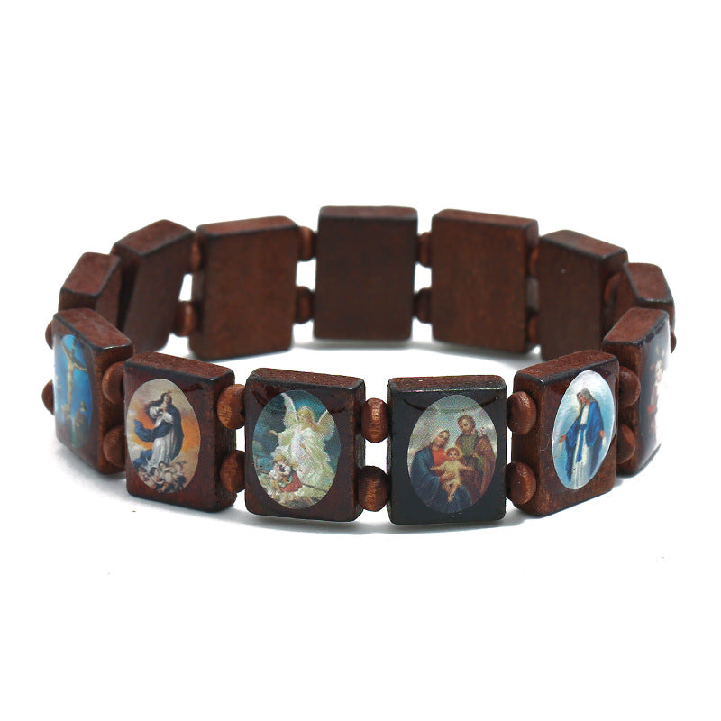 Alloy based Church Jesus Bracelet MIC-JingY001