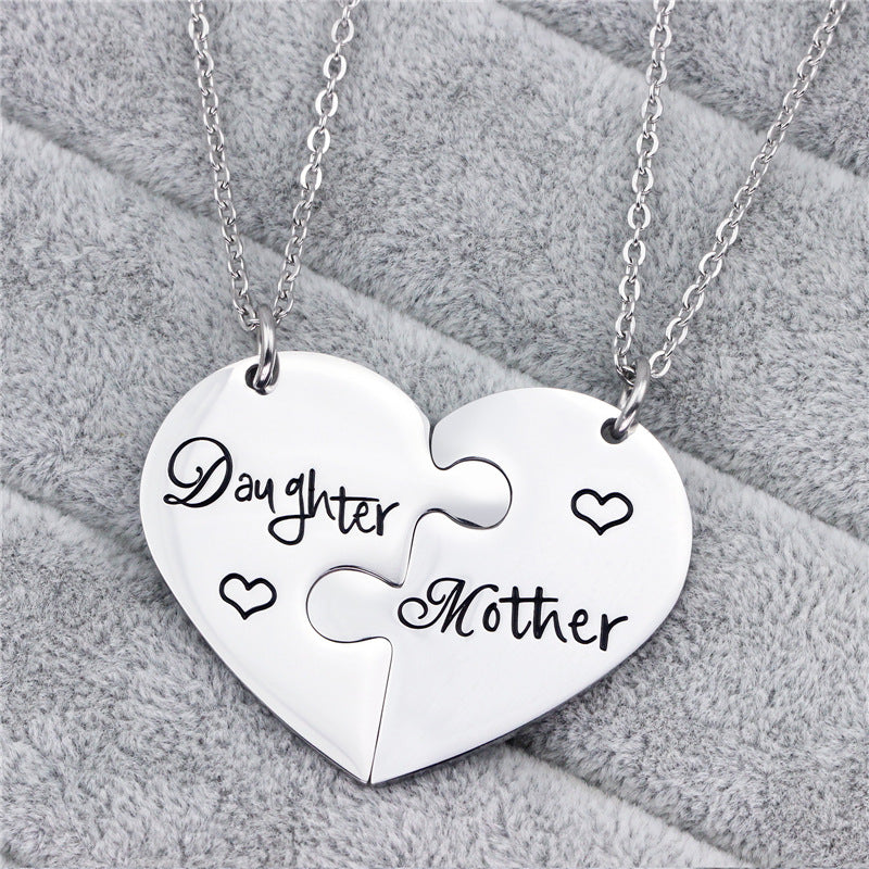 Titanium Steel Mother's Day Necklace MIC-LAA004