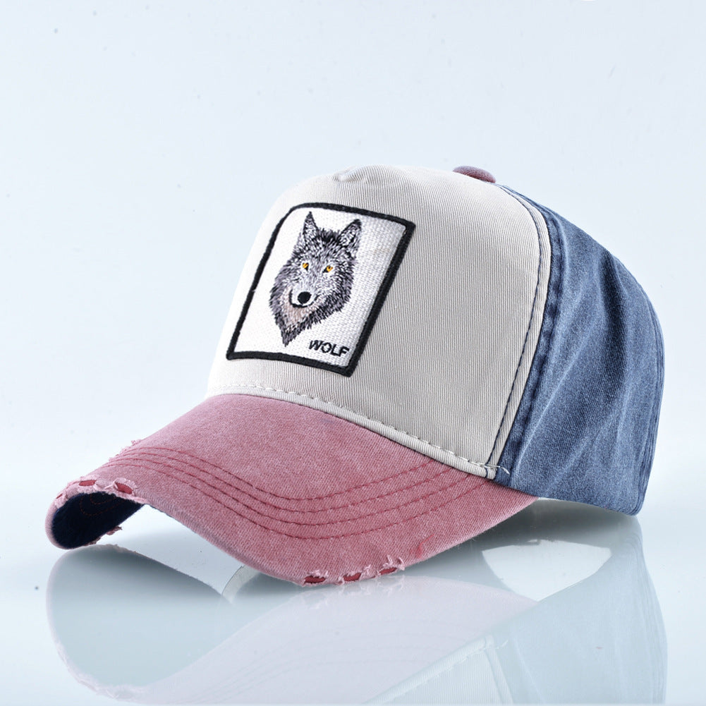 Nylon wolf animal embroidery Baseball cap MYA-DSM008