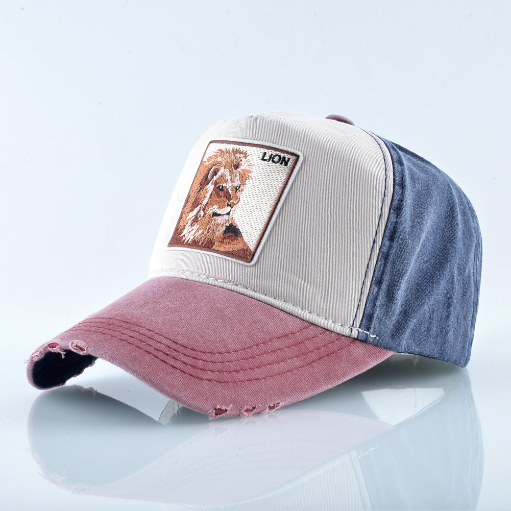 Nylon wolf animal embroidery Baseball cap MYA-DSM008