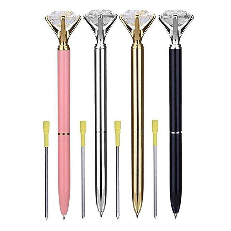 Diamond Shaped Metal Rotary Ballpoint Pen Baon002