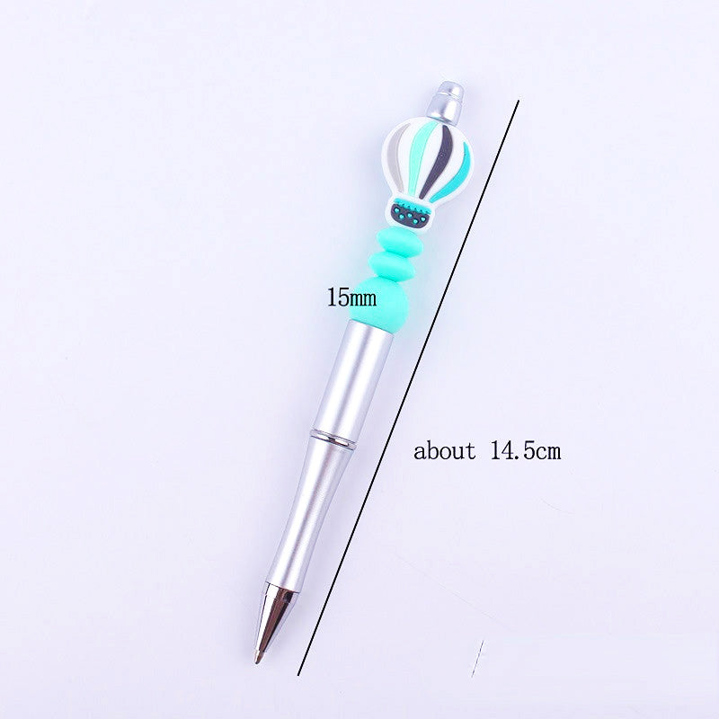 Beadable Pens Hot Air Balloon Beads Plastic Ballpoint Pen GuangTian001