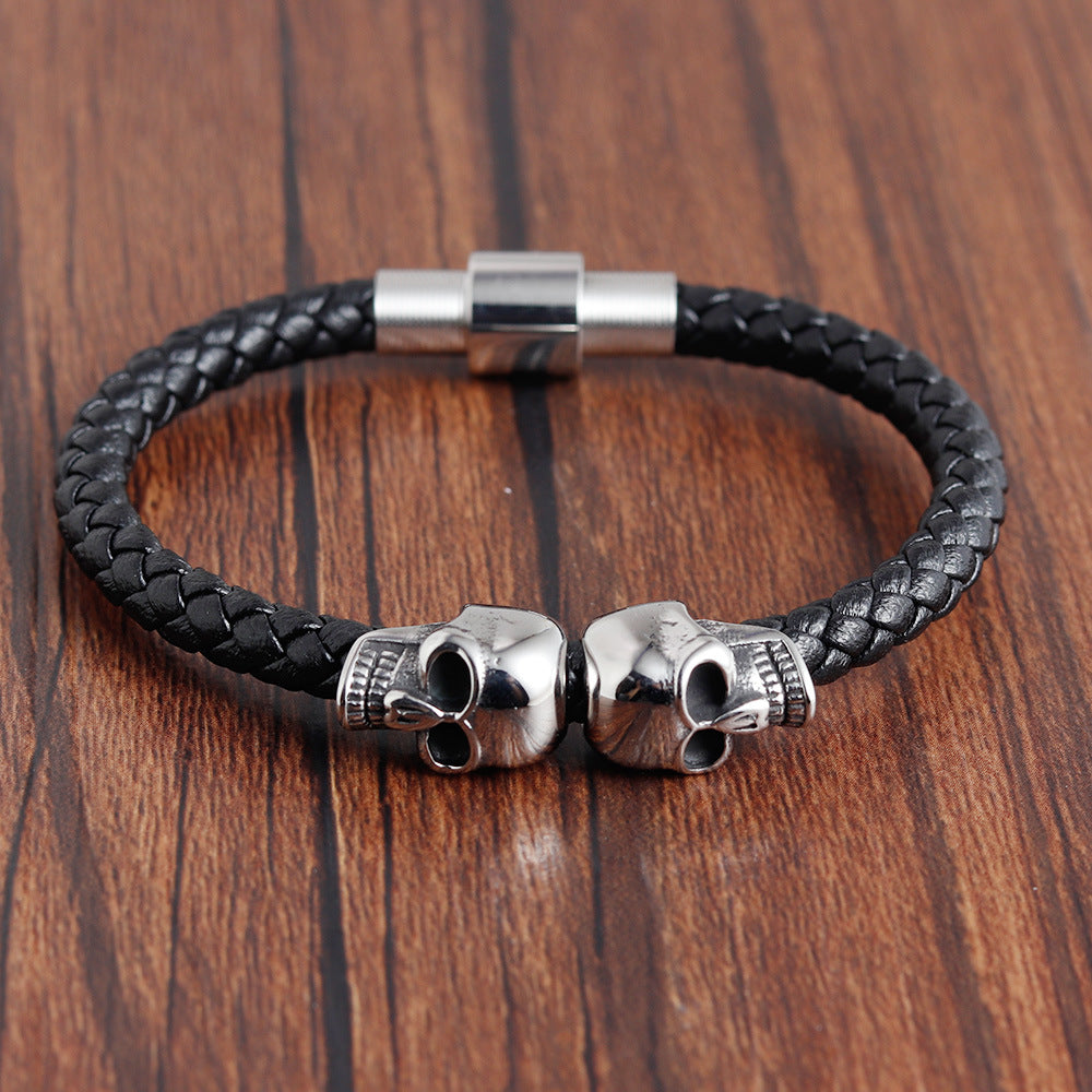 Bracelet Titanium Steel Stainless Steel Men's Bracelet Leather Bracelet OSD003