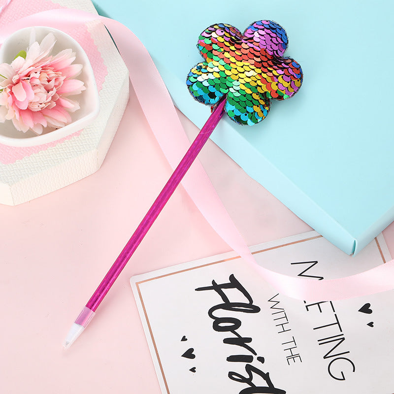 PP Sequin Crown Ballpoint Pen HYT001