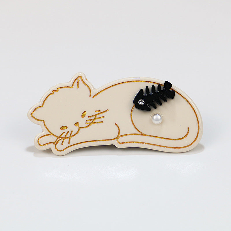 Acetate board cat hair clip (Minimo de compra 2) MIC-PeiY002