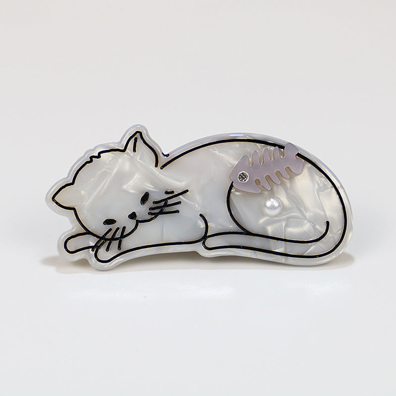 Acetate board cat hair clip (Minimo de compra 2) MIC-PeiY002