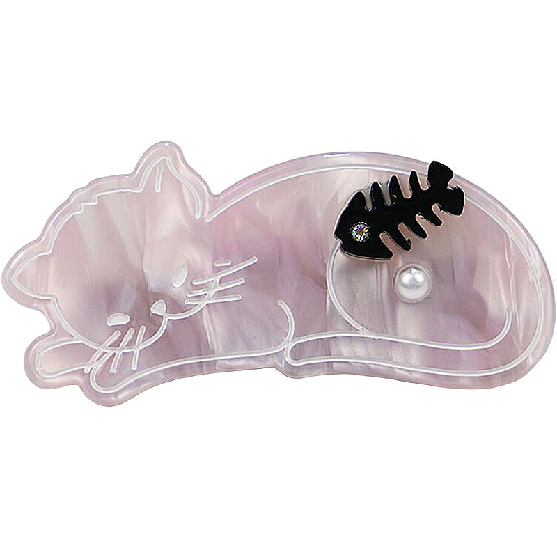 Acetate board cat hair clip (Minimo de compra 2) MIC-PeiY002