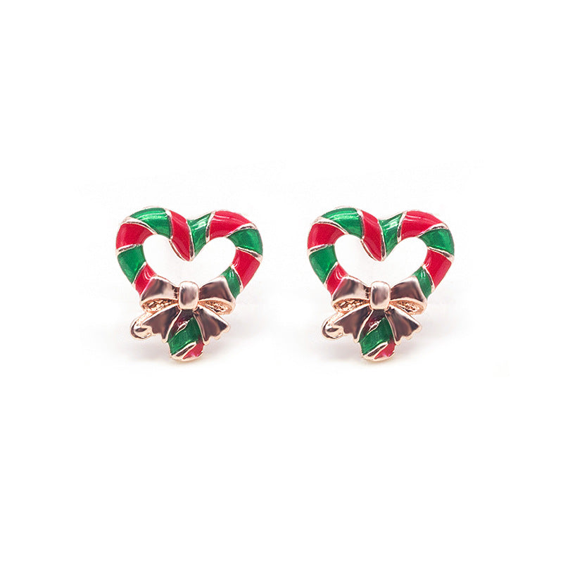 Alloy Christmas Elk Earrings MIC-MDD186