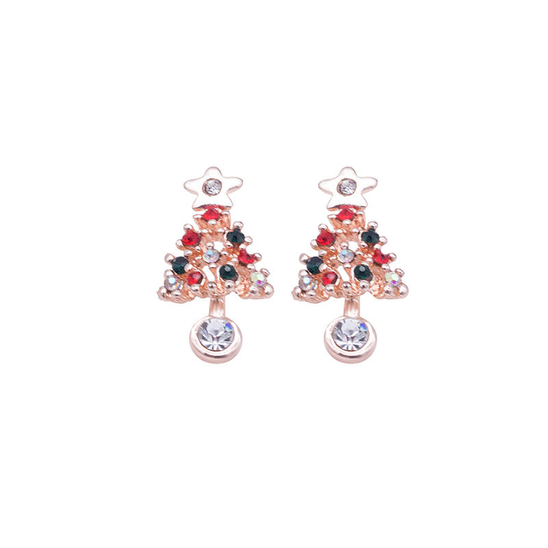 Alloy Christmas Elk Earrings MIC-MDD186