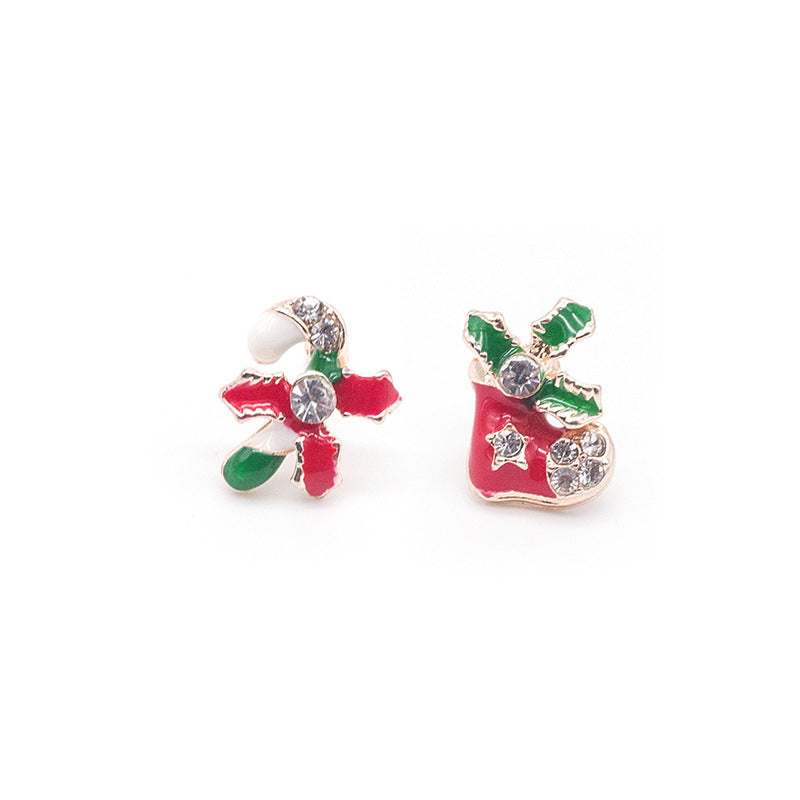 Alloy Christmas Elk Earrings MIC-MDD186