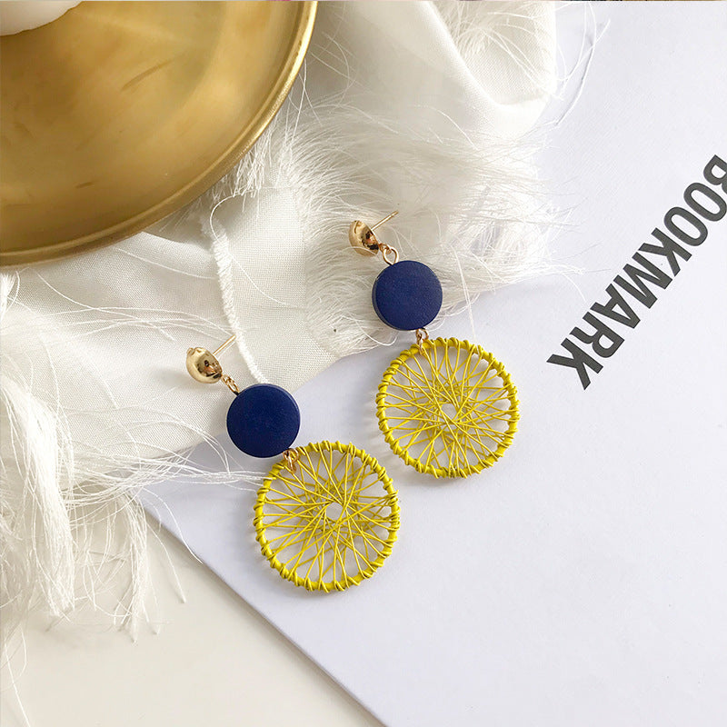 Alloy fringed pearl earrings MIC-LvG006