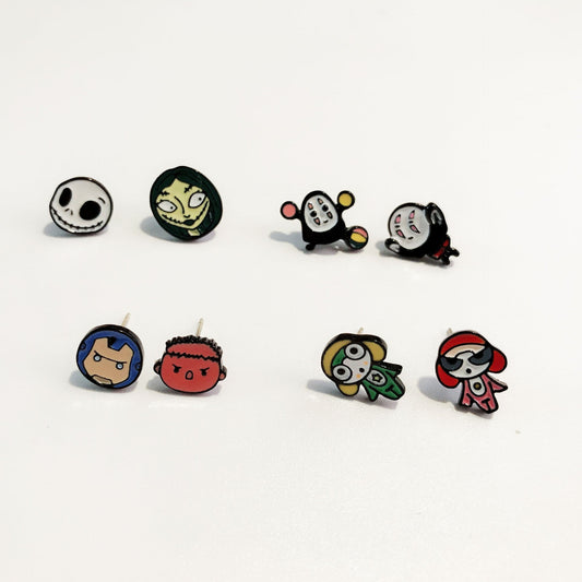 Resin animated character earrings MIC-JiX014