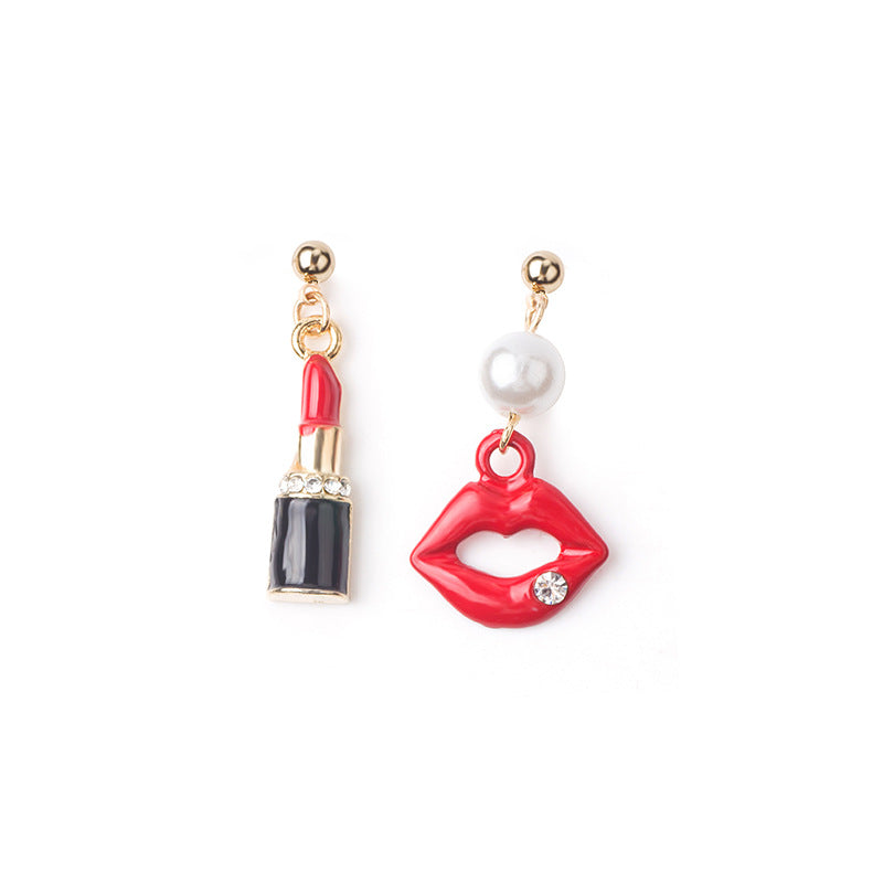 Asymmetric cartoon alloy earrings (Minimo de Compra 3) MIC-HongC019