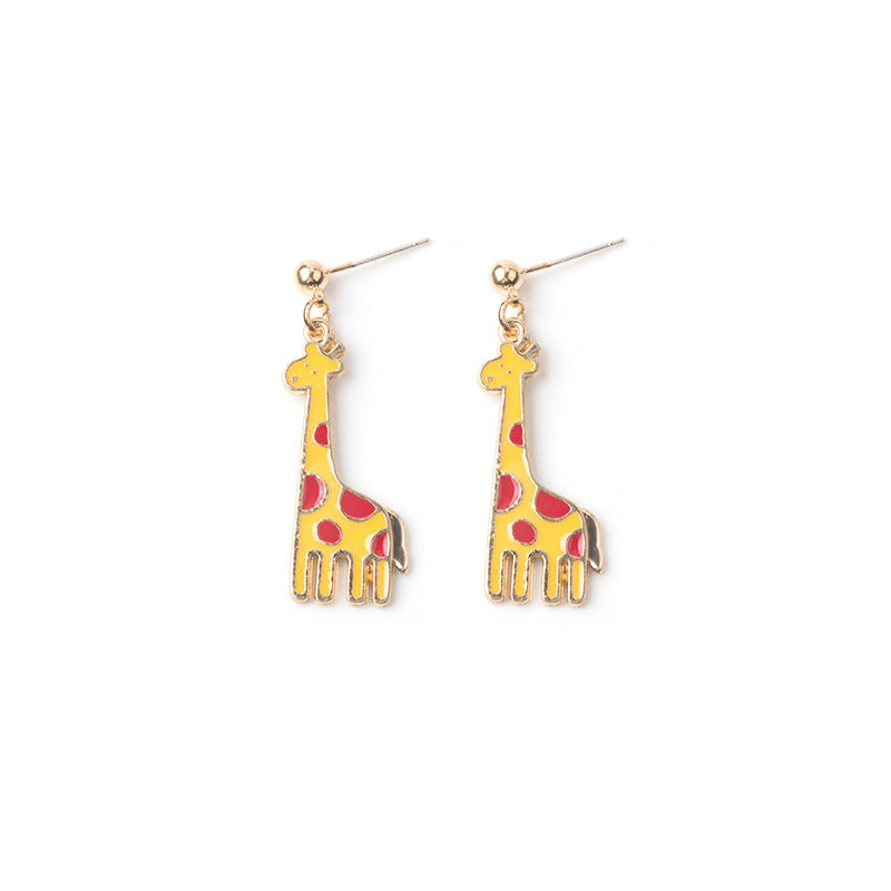 Asymmetric cartoon alloy earrings (Minimo de Compra 3) MIC-HongC019