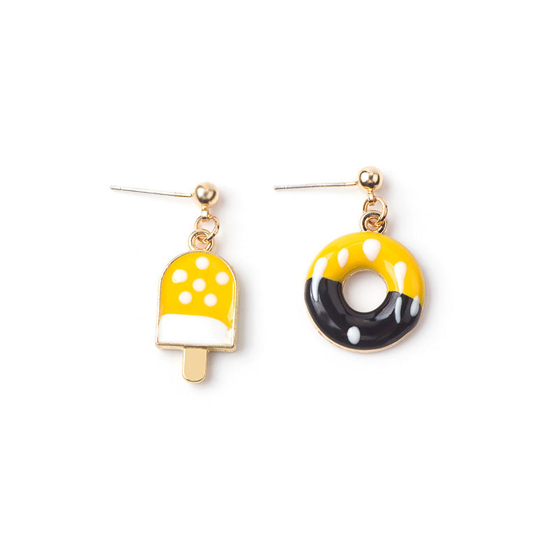 Asymmetric cartoon alloy earrings (Minimo de Compra 3) MIC-HongC019