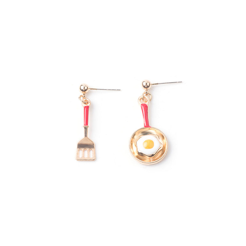 Asymmetric cartoon alloy earrings (Minimo de Compra 3) MIC-HongC019