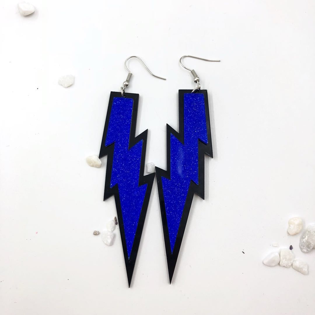 Acrylic trendy lightning earrings (Minimo de Compra 2) MIC-QingM021