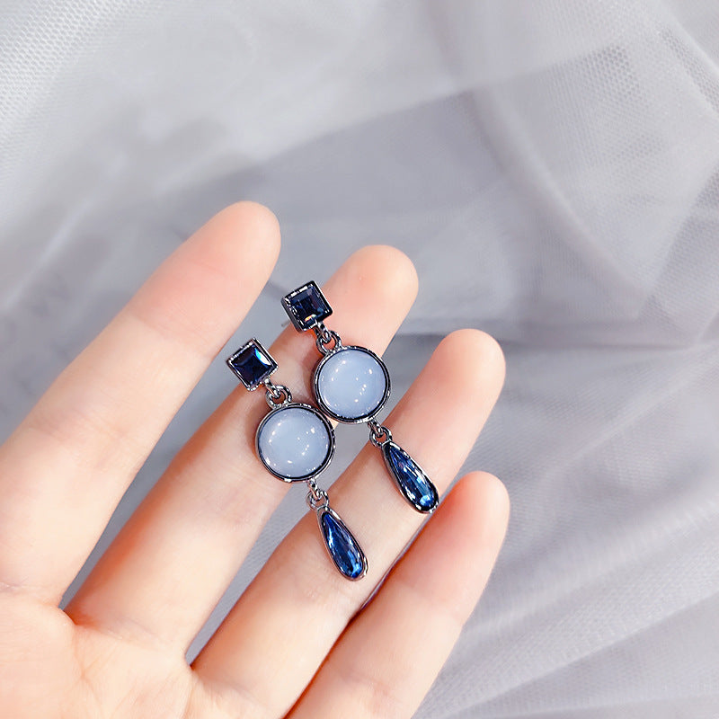 Alloy blue series earrings MYA-DieD001